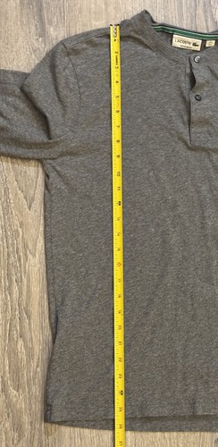 Lacoste Regular Fit Langarm 1/4 Knopfleiste T-Shirt Herren Large grau - Bild 4 von 7