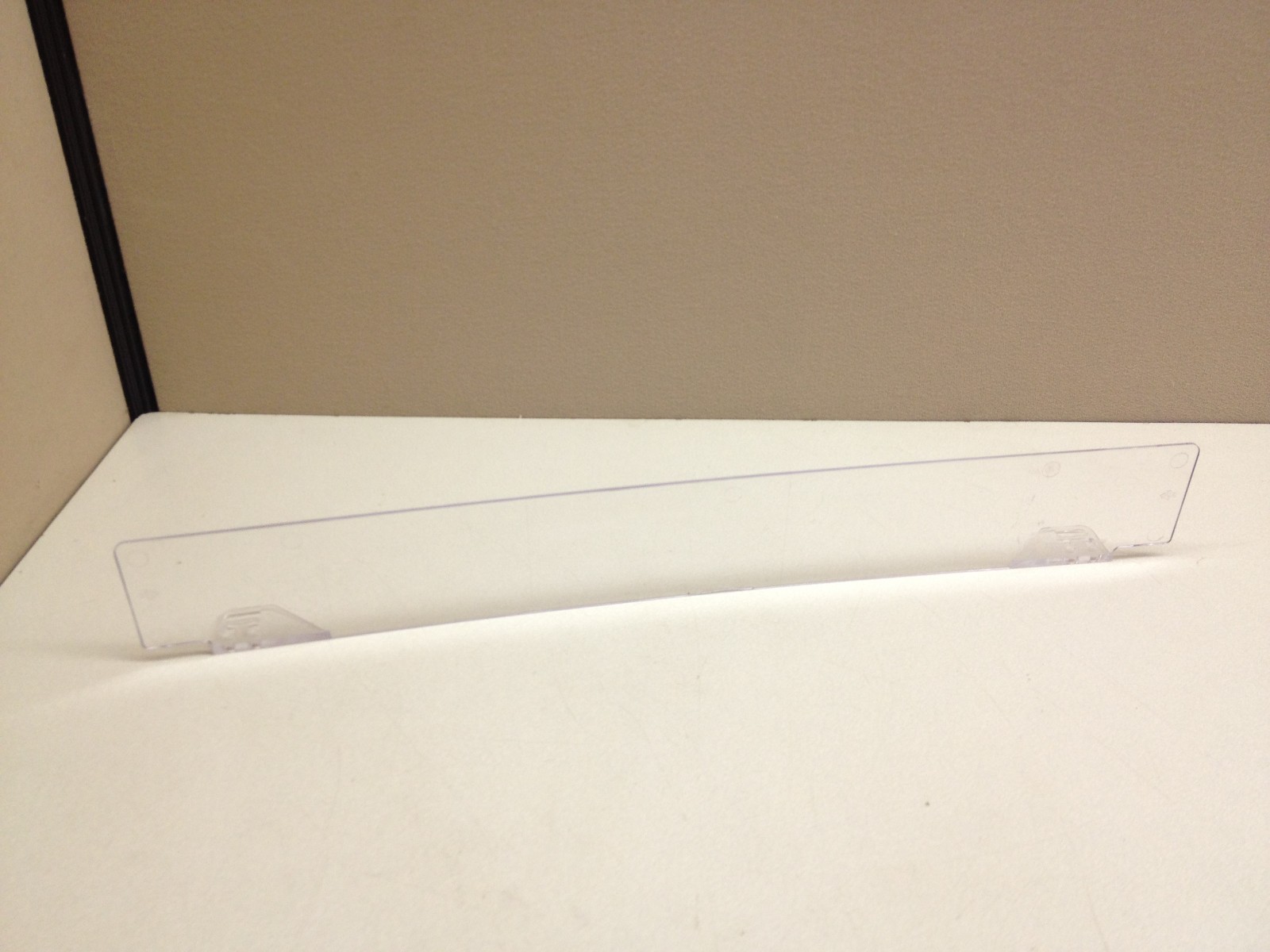 CASE of 25 NEW 211/2" Clear Plastic Gondola Shelf Divider Fence 3" tall eBay