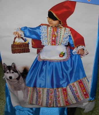 CARNEVALE COSTUME CAPPUCCETTO ROSSO 4-5 ANNI