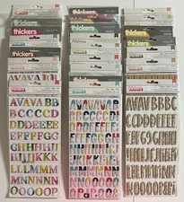 American Crafts Chipboard Alpha Thickers-Variations Available-U Choose