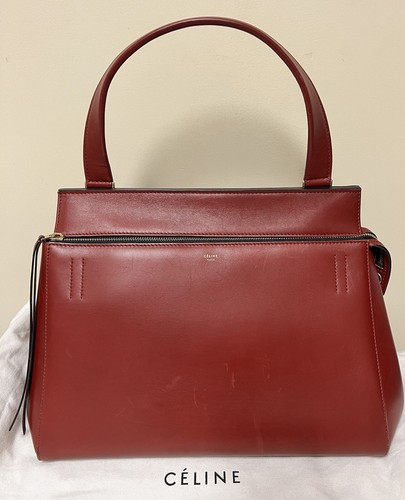 Celine Smooth Calfskin Medium Edge / Red Wine ON SALE