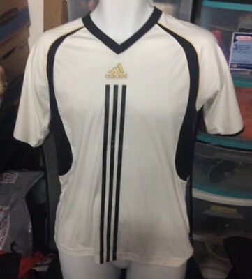 Adidas Disney Soccer Showcase White Gold Black Jersey Adult Small 7406 SEE PICS