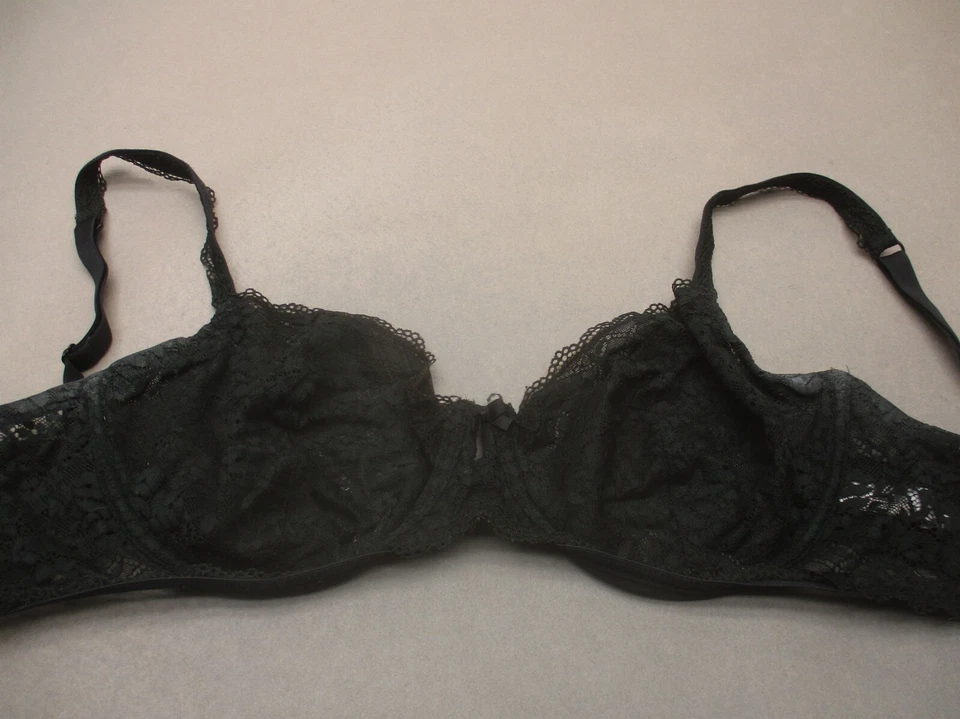 Sujetador balconette 40D Gilligan&O'malley para mujer de encaje sin forro con aros cierre trasero 8D Foto 2 de 4