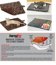 CAT Pet Small Dog Luxury WARM THERMAL LEOPARD-SOLID REVERSIBLE Fleece MAT BED
