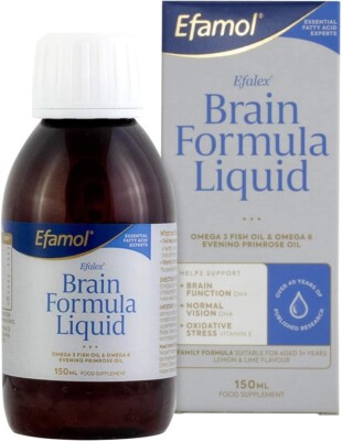 Efamol Efalex Brain Formula Liquid 150ml DHA EPA GLA Lemon Lime