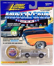 Johnny Lightning Muscle Cars USA 1972 AMC Javelin Silver Gray Series 1 1996 MOC