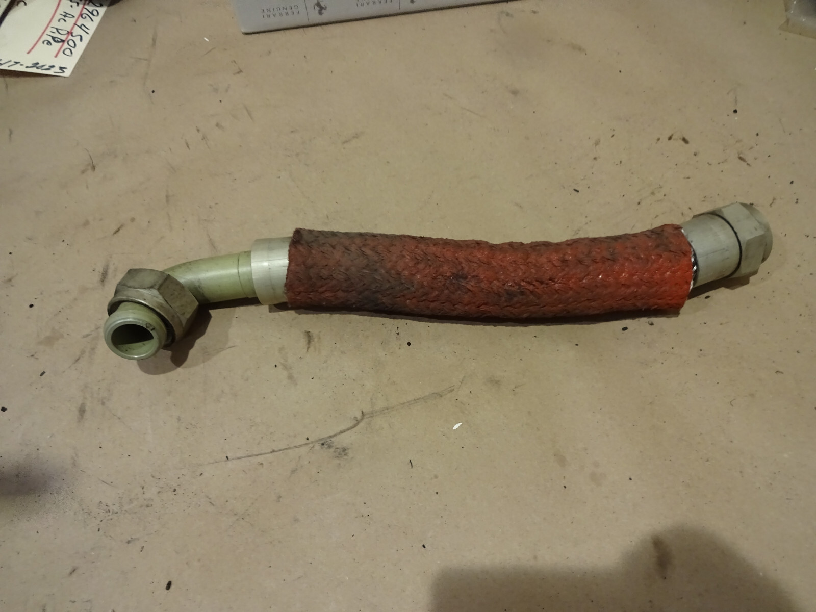 Ferrari 348,355 - Oil Pipe From Oil Reservoir To Oil Cooler - P/N 141820