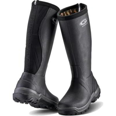 Grubs Rainline Womens Ladies Black Wellies Wellington Boots