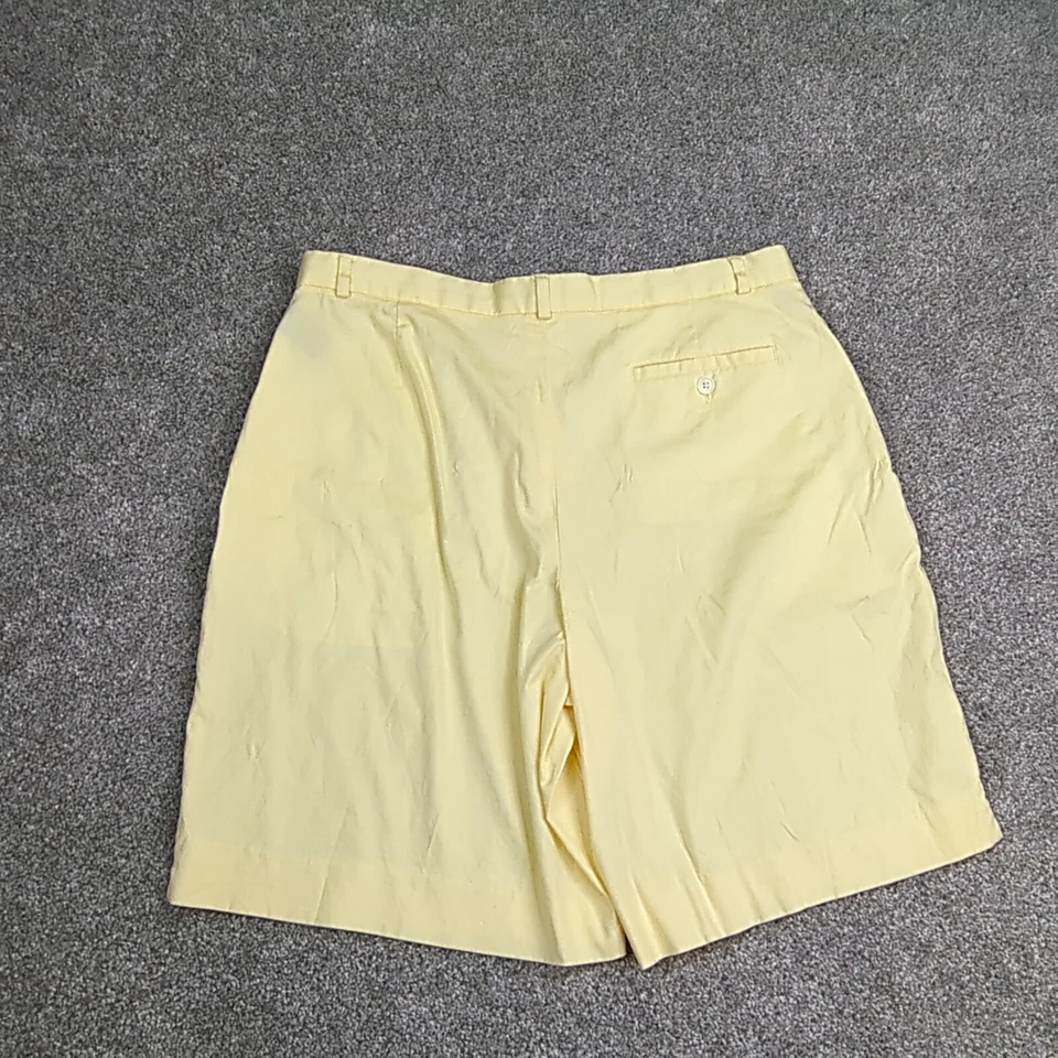 Pantalones Cortos de Golf Ralph Lauren Para Hombres 34 Amarillo Pierna Ancha Activo Preppy Country Club Foto 2 de 4