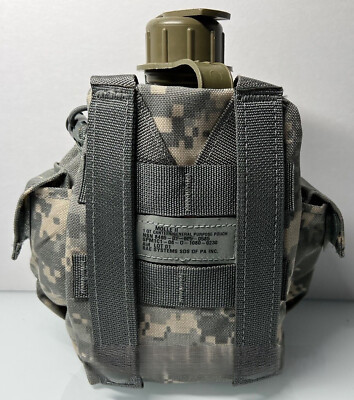 US Military 3Pcs 1Qt Canteen Kit w/ USGI OD Cover & Army Type Aluminum Cup Green