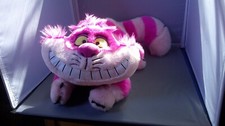 Disney Cheshire The Cat Alice In Wonderland Pink Plush Stuffed Toy Size 19 In