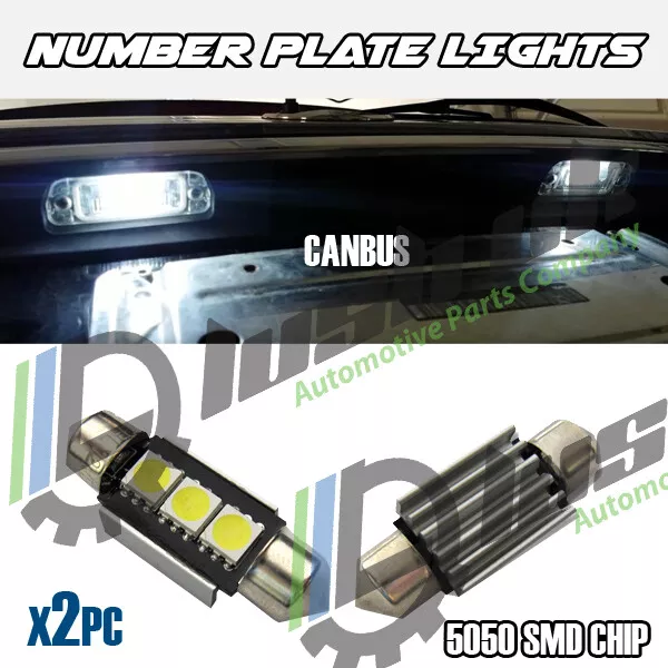 2x 39mm Mercedes E Class W211 S211 Number Plate LED Light Bulbs