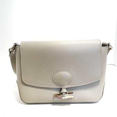 Women's Longchamp Roseau Shoulder Bag Crossbody Beige Leather eBay