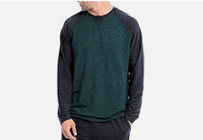 Orvis Men's Lounge TOP ONLY CHARCOAL/HUNTER/GREEN M NWOT