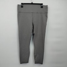 Fabletics Powerhold High-Rise Capri Legging Pants Solid Small Womens Gray