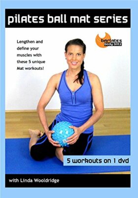 Barlates Body Blitz Pilates Ball Mat 5 Workout DVD Linda Wooldridge Stejskal New