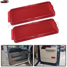 Red Front or Rear Door Red Reflector Panel For Ford 99-07 Super Duty 6.0 6.8 5.4