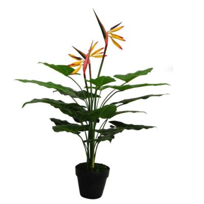 Künstliche Zimmerpflanze Blumen Paradiesvogel Pflanze Strelitzie 70cm