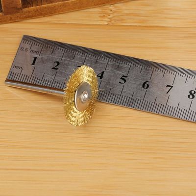 5-Pack Brass Wire Wheel Brushes For Drill Or Grinder - 25mm For Rust & Weld Cleaning