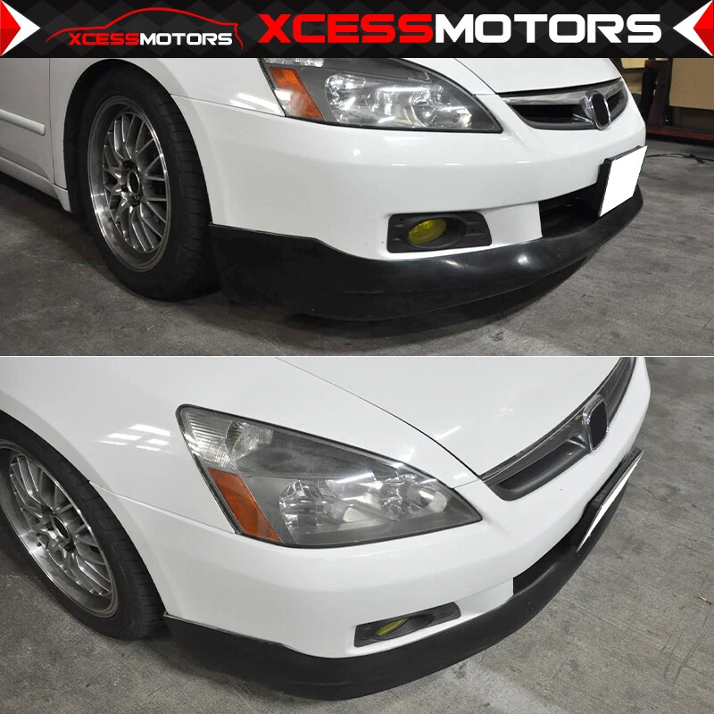 Fits 06-07 Honda Accord 2Dr HFP Style Front Bumper Lip Splitter Spoiler - PU Foto 2 de 4
