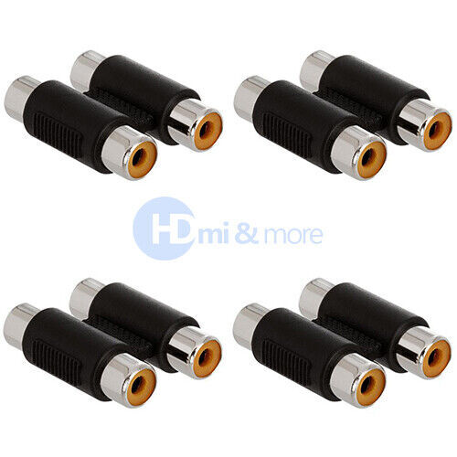 Atari 2600 2x F Type Coaxial Coax Female Jack To RCA Plug Male F Connector Female RCA Male Video AV Adapters/Converters - View #9