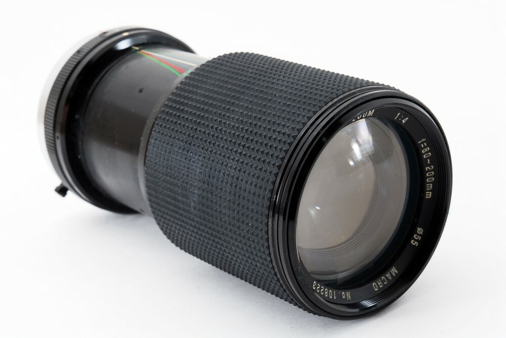 レア　tefnon 80-200mm f4 macro Fマウント TEFNON 80-200mm F/4.0 Macro Lens for OM [Exc+++] w/Box,Case
