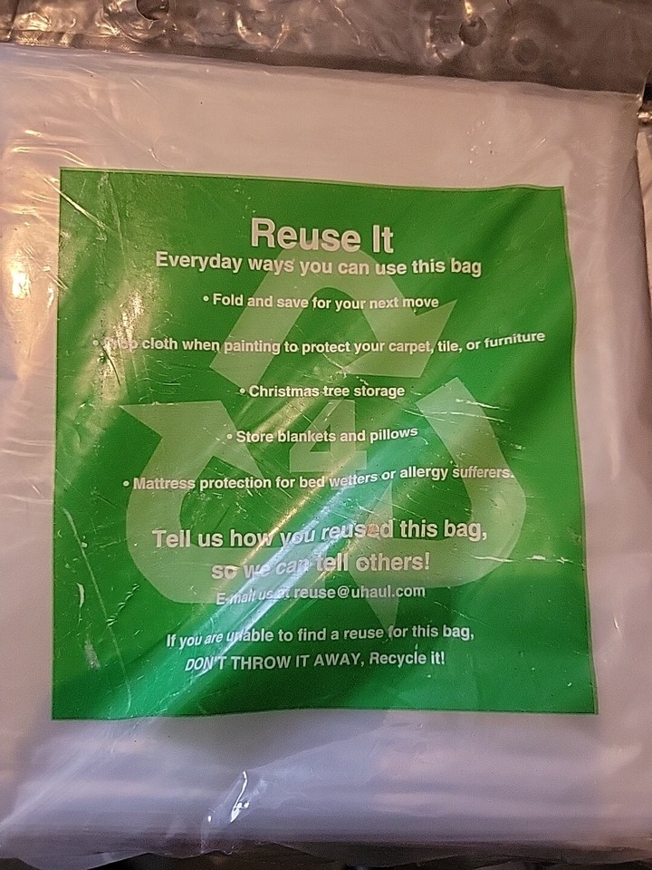 Heavy Duty UHaul Mattress Bag Queen Size Moving Storing Mattress and