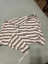 Nursing Cover Coverup for Breastfeeding Privacy Extra Wide Cover-up Grey  White