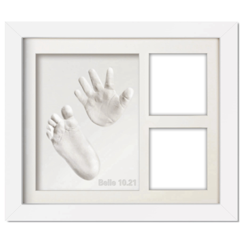 Niedliches Baby Hand- und Fußabdruckset Tierpfotenabdruck Tonset Bilderrahm5339 - Bild 1 von 10