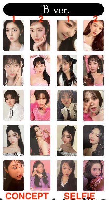 RED VELVET RANDOM TRADING PACK 2024 SEASON'S GREETING OFFICIAL MD