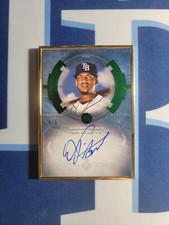 2020 Bowman Transcendent Wander Franco Green Auto 4/5 - Rays