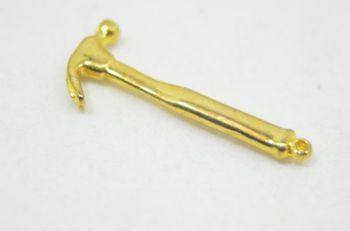 Miniature Metal Handy Man Claw Hammer for Crafts & Jewelry Charms - Picture 6 of 8