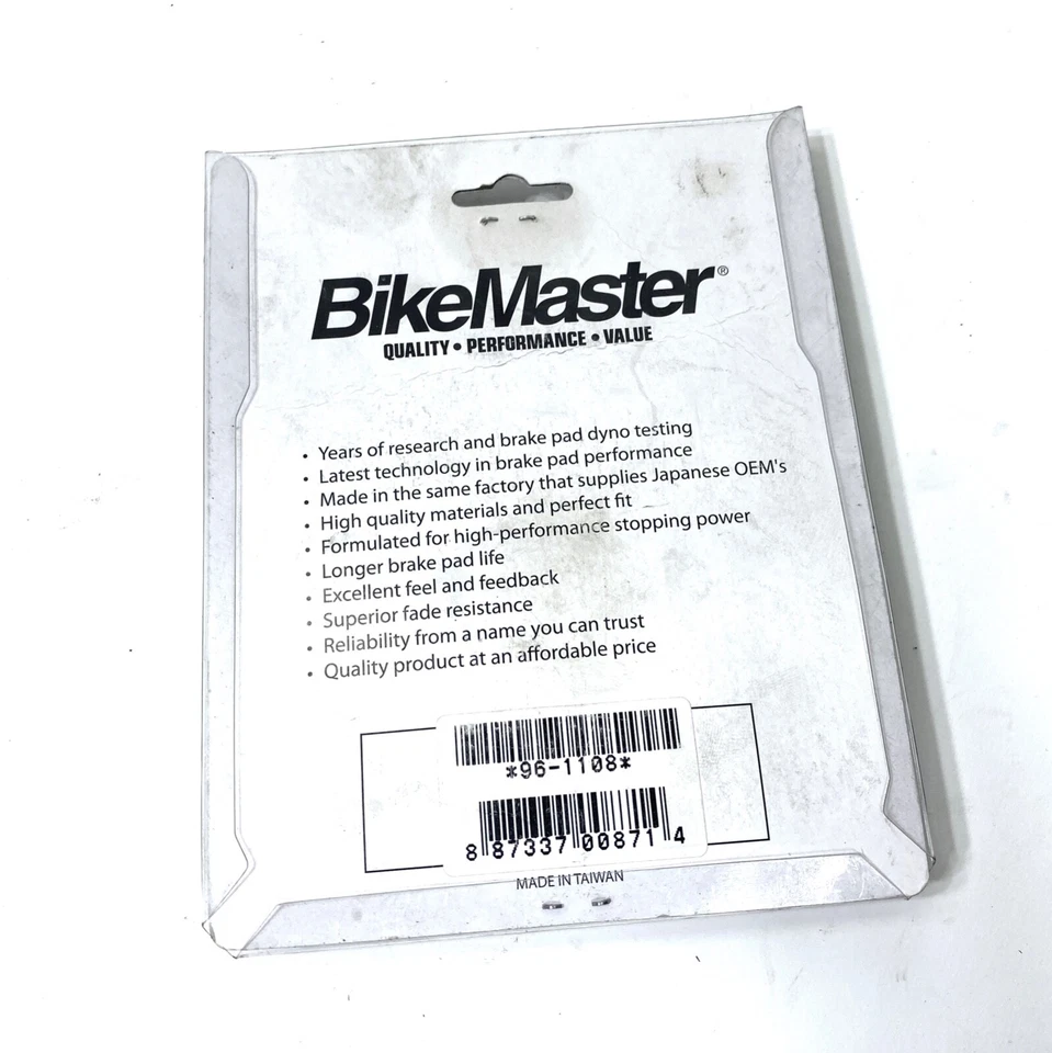 Pastillas de freno BikeMaster NOS para Kawasaki Vulcan EL250 ZX1000 VN1500 ZX900 Foto 2 de 2