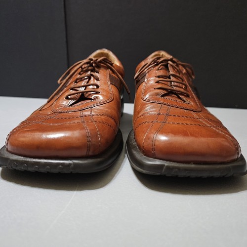 STANLEY BLACKER MENS BROWN LEATHER LACE UP SQUARE TOE OXFORD SHOES SIZE 11.5 M - Picture 7 of 13