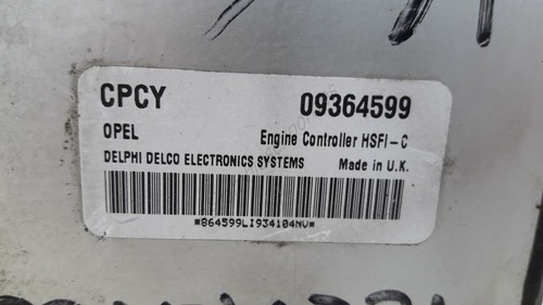 Opel Motorsteuergerät Astra Vectra Zafira 09364599 CPCY
