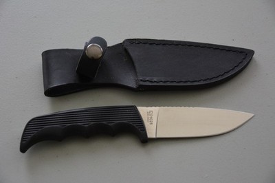 Kershaw Antelope Hunter II 1028 Knife w/ Leather Sheath Fixed 3-5/8'' Satin Blade