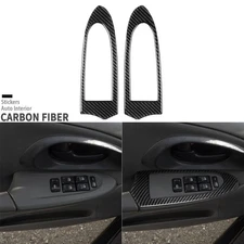 Real Carbon Fiber Window Lift Switch Panel Cover For Chevrolet Trailblazer 02-09