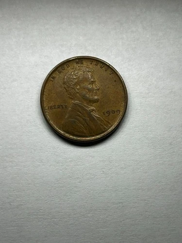 1909 vdb wheat back penny, brown, vg, nice piece