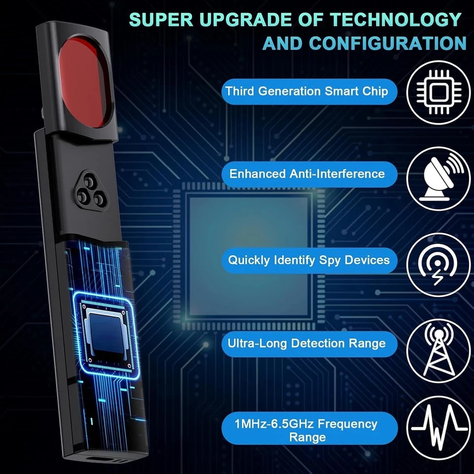 Anti-Spy Signal Detector Hidden Camera GSM Audio Bug Finder Scanner Tracker - Image 3 of 4