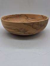 Spalted Sweet Gum 9 " wooden Bowl Signed 634