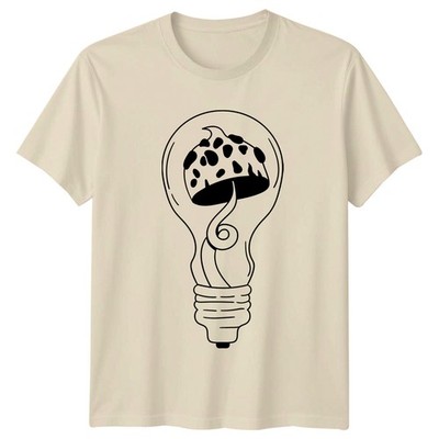 Pilz innen Glühbirne Idee T-Shirt Natur Abstrakt Geburtstag