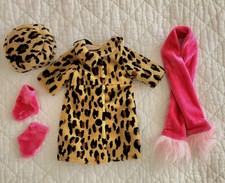 Ropa para muñeca GROOVY GIRL traje GROOVY GEAR LEOPARDO LAVISH. ¡COMPLETO! ¡PRÍSTINO!