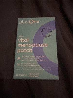 Plus One Vital Menopause Patch (AM/PM 16 Patches New
