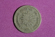 1901 Uruguay 2 Centesimos Copper-Nickel Coin #M26950