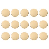15 Stk. MetallknöPfe 23Mm Flach FüR NäHarbeit, Mattgold