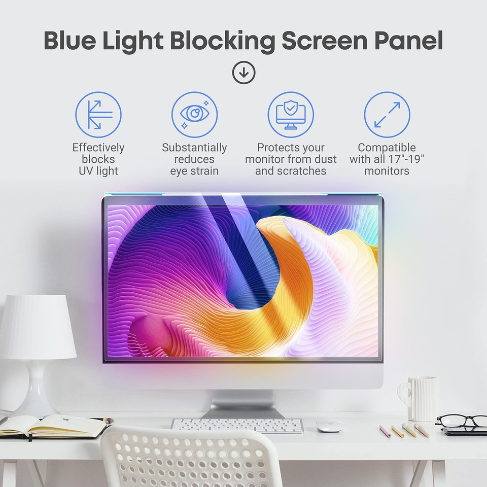VINTEZ Blue Light Blocking Screen Protector Panel 17 17.1 18.1 19 | eBay UK