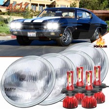 4pcs For Chevrolet Caprice 1966-1975 5.75 5-34 Led Headlights Hilo Beam 4pcs For Chevrolet Caprice 1966-1975 5.75 5-34 Led Headlights Hilo Beam