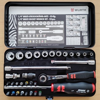 Würth Multi-Steckschlüssel 1/4 Zoll 33-teiliges Sortiment, NEU! Unbenutzt!
