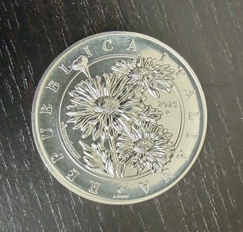 2025 Italy 1 oz Silver Flora and Fauna BU - The Daisy 1 of 16,000 minted