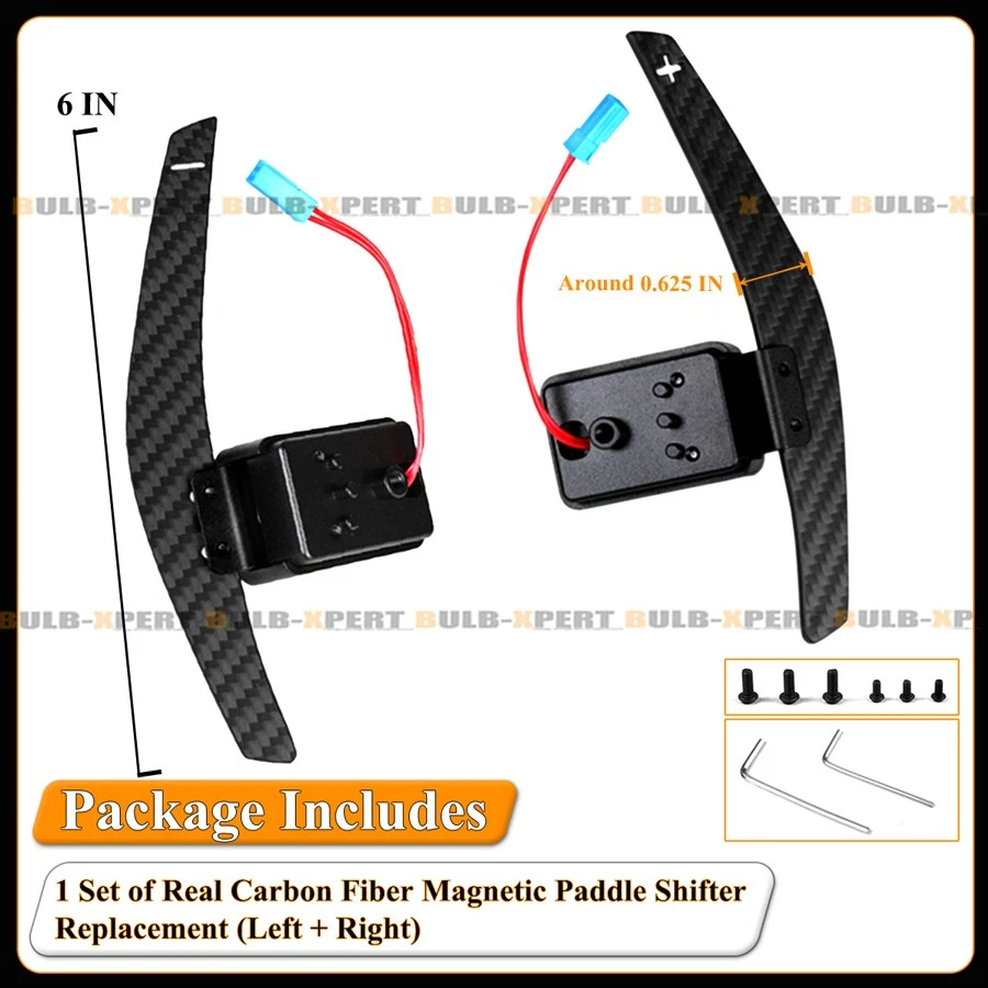 For BMW F30 F32 F87 F80 F82 V2 Carbon Fiber Replacement Magnetic Paddle Shifter - Image 4 of 4